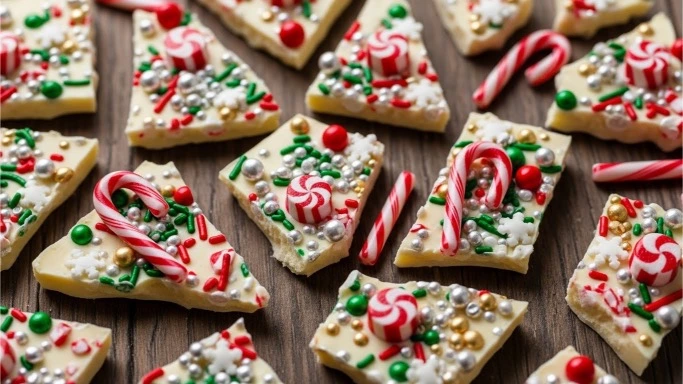 white chocolate Christmas cracks